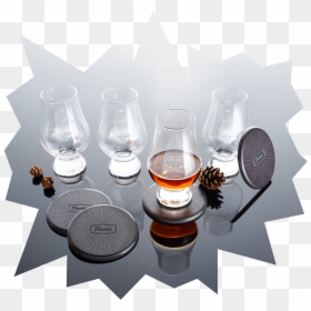 4 Flaviar Whisky Glasses & Coasters - Trophy, HD Png Download - scotch glass png