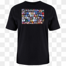 Luchadormasks Black Storemock - Camiseta Negra Basica Hombre, HD Png Download - lucha mask png