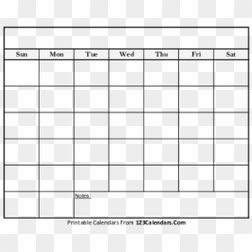 31 Day Full Page Blank Calendar, HD Png Download - vhv