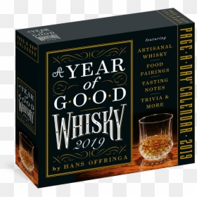 Whiskey Calendar 2019, HD Png Download - scotch glass png