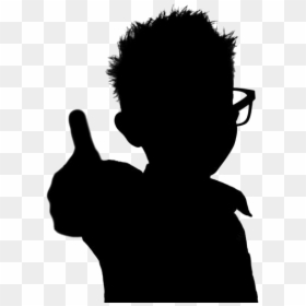 Kid Thumbs Up Silhouette Transparent Background - Thumbs Up Silhouette Png, Png Download - thumbs up vector png