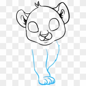 How To Draw Baby Tiger - Cartoon Baby Tiger Drawing, HD Png Download - baby tiger png