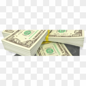 Money Three Stack - Racks Money Pngs, Transparent Png - 100 dollar png