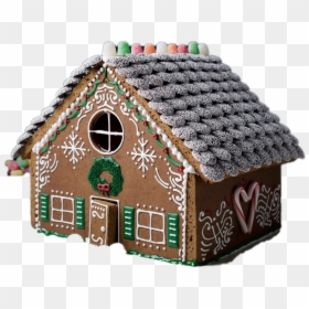 Gingerbread Man House Png Transparent Image - Gingerbread House Decorations, Png Download - house .png