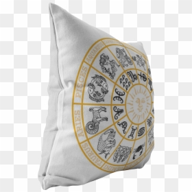 Pillow, HD Png Download - zodiac wheel png