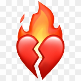 Transparent Shattered Heart Png - Broken Heart Emoji Apple, Png Download - heartbreak emoji png