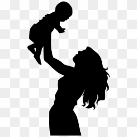 Silhouette Mother Child Drawing Clip Art - Mothers Day Sri Lanka, HD Png Download - soccer mom png