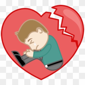 Sadness Clip Art Crying - Homem Chorando Desenho, HD Png Download - heartbreak emoji png