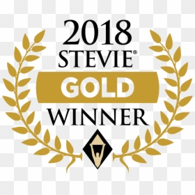 Transparent Blue And Gold Banquet Clipart - 2017 Gold Stevie Award, HD Png Download - 2018 gold png