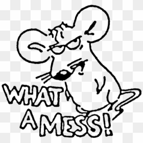 Mouse What A Mess Rubber Stamp Craft And Card Making - Mess, HD Png Download - rubber stamp png