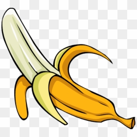 Banner Royalty Free Stock Bananas Clipart Peeled Banana - Food Clip Art, HD Png Download - peeled banana png
