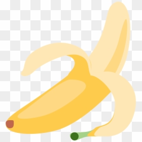 Banana Emoji Twitter, HD Png Download - peeled banana png
