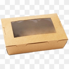 Custom Window Boxes - Kraft Food Box With Window, HD Png Download - window box png