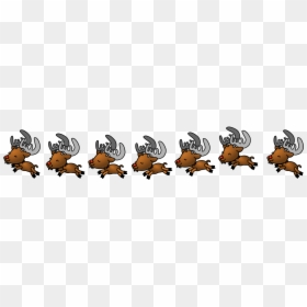 Animated Clipart Of Reindeer Animated Reindeer Clipart - Png Анимация, Transparent Png - reindeer clipart png