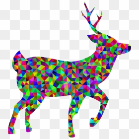 Transparent Moose Silhouette Png - Unicorn Multicolor, Png Download - reindeer clipart png
