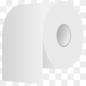 White Toilet Roll - Tissue Vector Png, Transparent Png - toilet clipart png