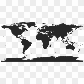 World Map Globe Vector Graphics - High Resolution World Map Vector, HD Png Download - globe silhouette png