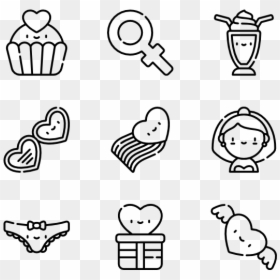 Hand Drawn Icons Png, Transparent Png - corazon vector png