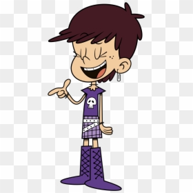 Luna Loud Skull T-shirt - Luna Loud House Characters, HD Png Download - cartoon shirt png