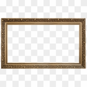 Empty Frame Png Vintage Gold Frame Transparent - Transparent Empty Picture Frame, Png Download - frame transparent png