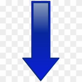 Arrow Down Blue Clip Arts - Blue Down Arrow Png, Transparent Png - blue vector png
