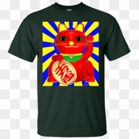 Red Lucky Cat Rising Sun Cotton T-shirt In 5 Colors - Star Wars Rebels T Shirt, HD Png Download - red sun png