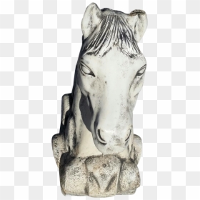 Drawing Horse Statue - Statue, HD Png Download - statue head png