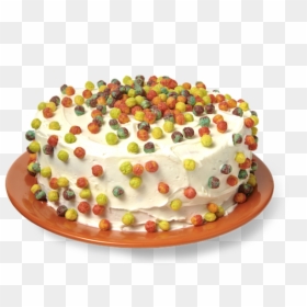Cake - Fruit Cake, HD Png Download - fruity pebbles png