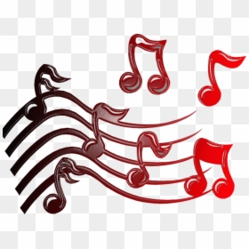 Music Notes Clip Art, HD Png Download - red gradient png