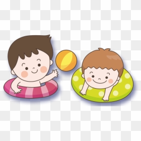 Child Swimming Clipart - Clipart Of Swimming Child, HD Png Download - swimming clipart png