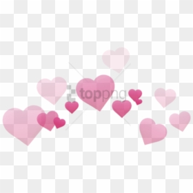 Heart Crown Png - Aesthetic Transparent Heart Crown Png, Png Download - cute hearts png