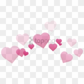 Heart Crown Png - Aesthetic Transparent Heart Crown Png, Png Download - cute hearts png