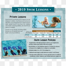 Swim Lessons Page - Vacation, HD Png Download - person swimming png