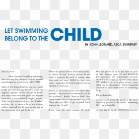 Scene, HD Png Download - person swimming png