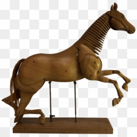 M#century Modern Articulated Wooden Horse On Stand - Sorrel, HD Png Download - modern sculpture png
