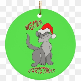 Meowy Christmas Ornament - Christmas Ornament, HD Png Download - holiday ornaments png