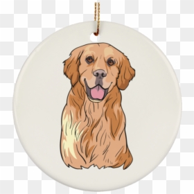 Golden Retriever Sticker, HD Png Download - holiday ornaments png
