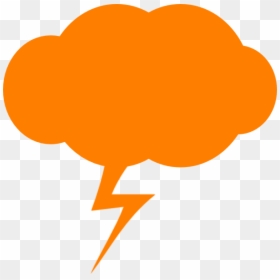 Thunder Orange, HD Png Download - orange lightning png