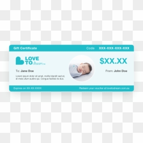 Love To Dream, HD Png Download - gift certificate png