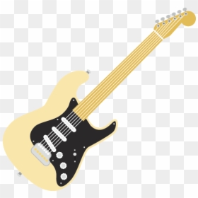 Electric Stratocaster Fender Cartoon Guitar Instrument, HD Png Download - cartoon guitar png