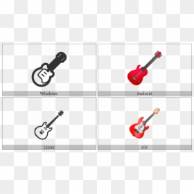 Guitar On Various Operating Systems, HD Png Download - cartoon guitar png