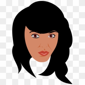 Drawing Of Beautiful Woman With Long Dark Hair And - Wajah Gambar Cewek Indo Cantik Vektor, HD Png Download - beautiful woman png