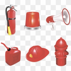 Hydrant Clipart Firefighter Equipment - Tools Used By A Firefighter, HD Png Download - fireman hat png