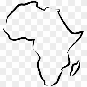 Clip Art Africa Map Outline Clipart - Africa Sketch Map Png, Transparent Png - map of africa png