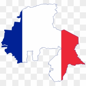 Flag Map Of French West Africa - Flag Map Of West Africa, HD Png Download - map of africa png
