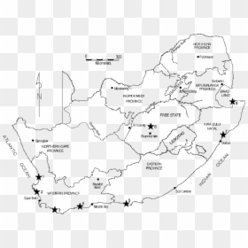 Of South With The - South Africa Map Drawing, HD Png Download - map of africa png