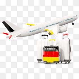 Luggage With Airplane - Vatican Airplane, HD Png Download - png airplane