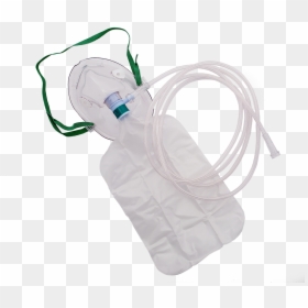 Oxygen Mask With Reservoir Bag Adult - Oxygen Mask, HD Png Download - oxygen mask png