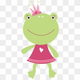 Frogs Clipart Set - Rana Princesa Dibujo, HD Png Download - frogs png