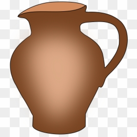 Simple Ceramic Pot Big - Ceramic Clipart, HD Png Download - pitcher png